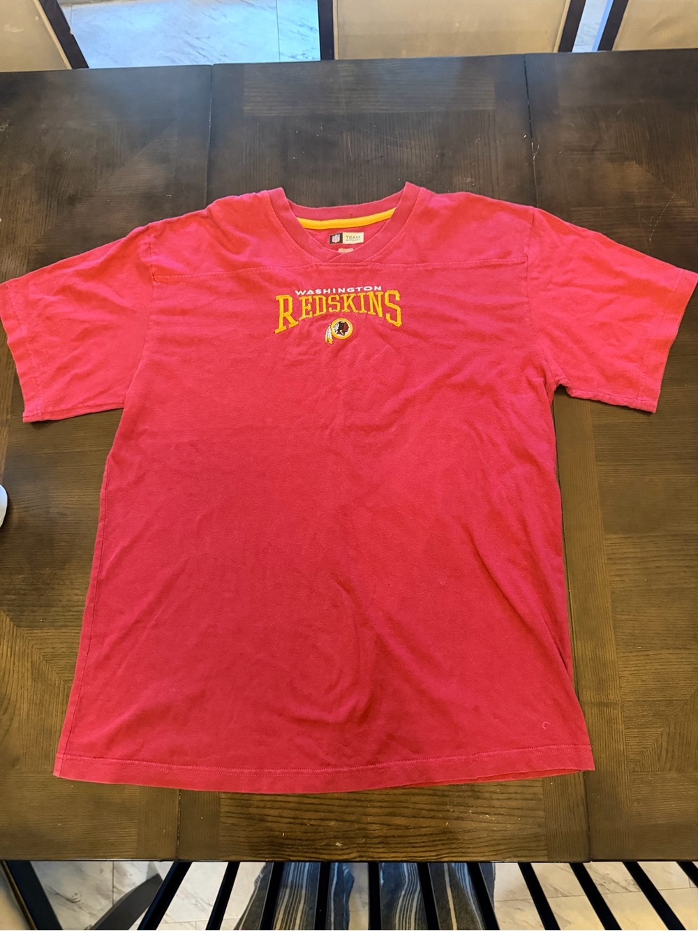 NFL Washington Redskins Red Short Sleeve Crewneck Tee